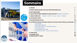 Capture d'écran sommaire Guide de procédure pour les Brancardiers par DideBakDigital