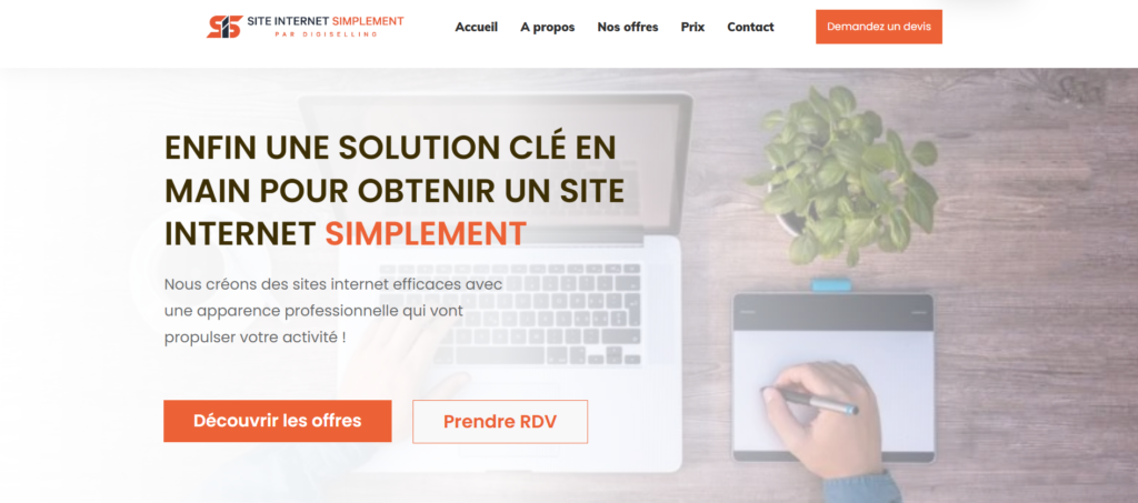 Photo ecran siteinternet simplement