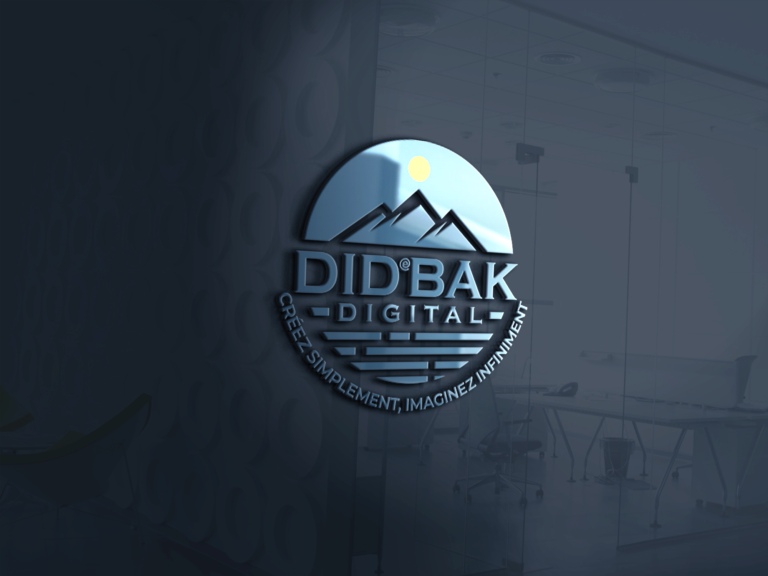 logo didebakdigital moderne métallique