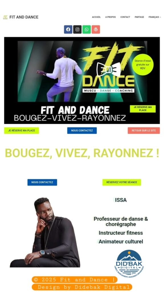 Image sit fit and dance