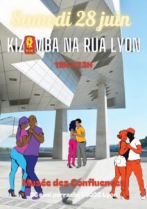 Image de flyers événementiels pour « Kizomba Na Rua Lyon Confluence » par l’association KDB - DU 28 JUIN 2025 par DideBakDigital