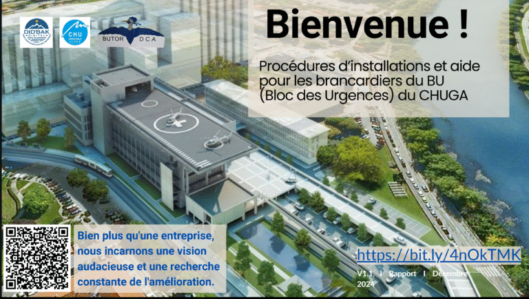 Page d'accueil du Guide des Brancardiers par DideBakDigital