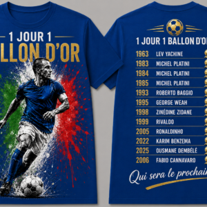 T-shirt édition Italie 2006 1 JOUR 1 BALLON D'OR