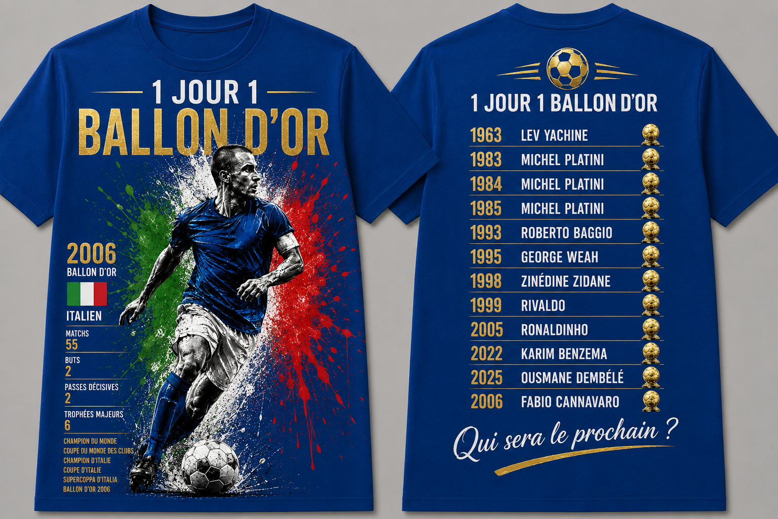 T-shirt édition Italie 2006